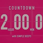 2 Hour Countdown Timer Flip Clock With Vibration Beeps
