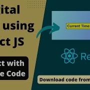 Create Digital Clock Using React JS With Source Code Project For Beginners Coding Reactjs