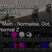 Material Editor Reference 28 Math Normalize Dot Cross Derive Normal Z