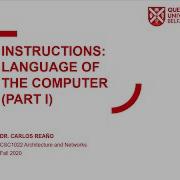 Computer Architecture Lecture 2 Fall 2020