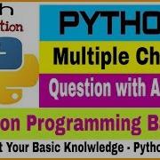 Python Multiple Choice Questions And Answers With Explanation Part 2