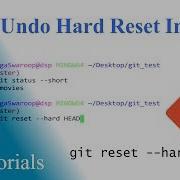 Undo Git Hard Reset