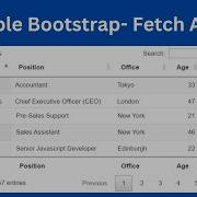 DataTable Bootstrap 5 Fetch API Data And Display In DataTable Using JavaScript