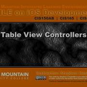 IOS Swift 10C Table View Controllers