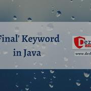 Session 19 Final Keyword In Java Object Oriented Programming Series OOPS