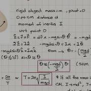 Week 4 6 Physical Pendulum